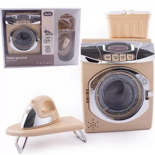 Pralka, Żelazko, Deska Do Prasowania Zabawka Interaktywna - Zabawy w naśladowanie dorosłych - miniaturka - grafika 1