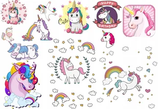 TATUAŻE ZMYWALNE DLA DZIECI JEDNOROŻEC SMOKA DUŻO WZORÓW - Zabawki kreatywne - miniaturka - grafika 1