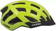 Lazer Compact DLX kask rowerowy LED siatka na owady czerwony fluor żółty połysk