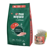 Sucha karma dla psów - Pan Mięsko z Ziołami wołowina z królikiem M sucha karma dla psa waga 20 kg - miniaturka - grafika 1