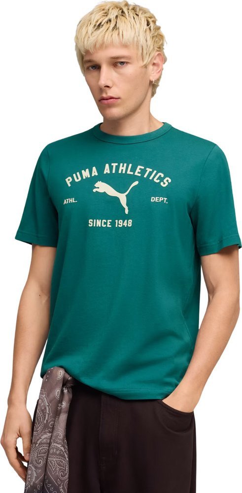 Puma Koszulka męska Puma Class Graphic Tee zielona 692226 41 M