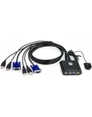 Przełączniki KVM - Przełącznik KVM ATEN CS22U (CS22U-A7) 2-port. - miniaturka - grafika 1