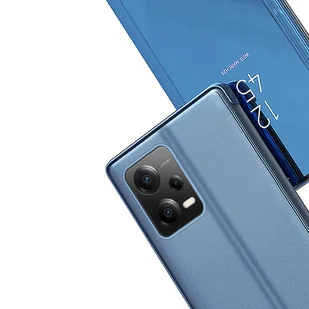 Clear View Case etui do Xiaomi Redmi Note 12 5G / Poco X5 5G pokrowiec z klapką niebieskie - Etui i futerały do telefonów - miniaturka - grafika 6