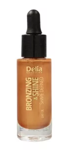 DELIA Delia Cosmetics Shape Defined Bronzing & Shine Suchy Olejek 20ml 711042 - Rozświetlacze do twarzy i ciała - miniaturka - grafika 1