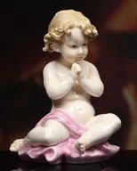 Figurki dekoracyjne - Aniołek modlący się Porcelanowy - miniaturka - grafika 1