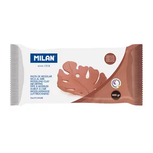 Glina do modelowania MILAN AIR-DRY 400 g, brązowa - Akcesoria rzeźbiarskie - miniaturka - grafika 1