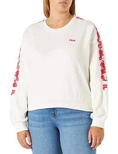 Bluzy damskie - FILA BETTENS Cropped Crew bluza damska, Cloud Dancer, L - grafika 1