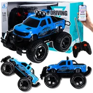 Zabawki zdalnie sterowane - SAMOCHÓD TERENOWY DLA DZIECI AUTKO ZDALNIE STEROWANE PILOT AKUMULATOR JAZDA 10 KM/H DUŻE OPONY ŚWIATŁA LED PREZENT DLA SIEDMIOLATKA OŚMIOLATKA + E.. - miniaturka - grafika 1