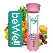 Blendery ręczne - Blender bezprzewodowy przenośny beWell Lawendowy - miniaturka - grafika 1