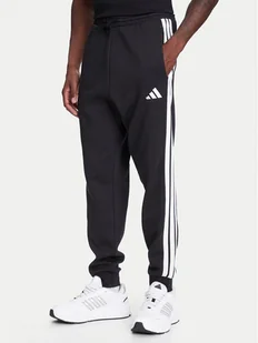 adidas Spodnie dresowe Essentials 3-Stripes JD1861 Czarny Regular Fit - Spodnie sportowe męskie - miniaturka - grafika 1