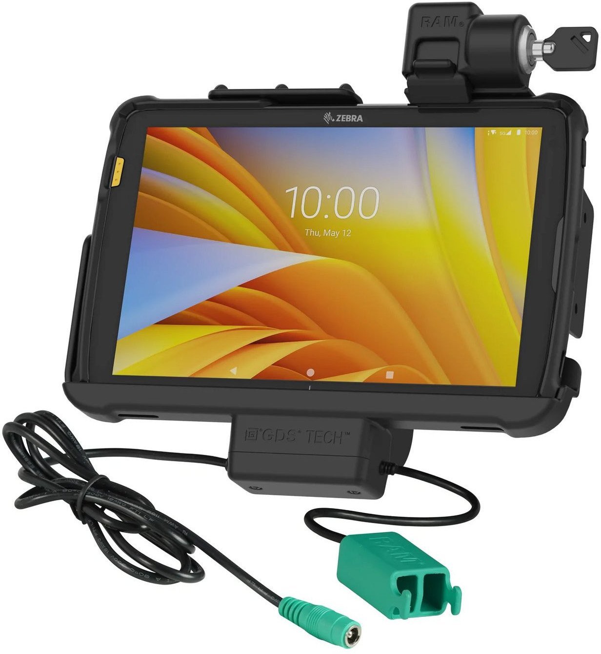 Ram mounts Key-Locking Power + Data Dock