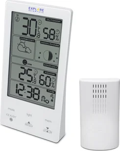 Cyfrowa stacja pogodowa Explore Scientific WSH-4009 White AC - Stacje pogodowe - miniaturka - grafika 1