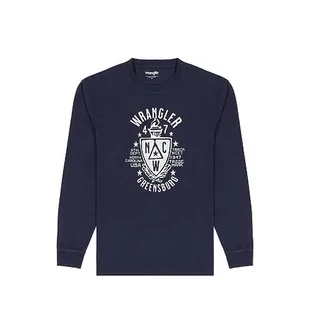 Wrangler T-shirt męski Americana Tee, grantowy, M - Koszulki męskie - miniaturka - grafika 1