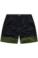 Spodenki damskie - JP 1880, Męskie szorty kąpielowe Jay-PI duże rozmiary, elastyczny ściągacz, dwukolorowe, czarny, 7XL Duże rozmiary - miniaturka - grafika 1