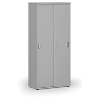 Szafy biurowe - Szafa z drzwiami przesuwnymi PRIMO GRAY, 1781 x 800 x 420 mm, szary - miniaturka - grafika 1