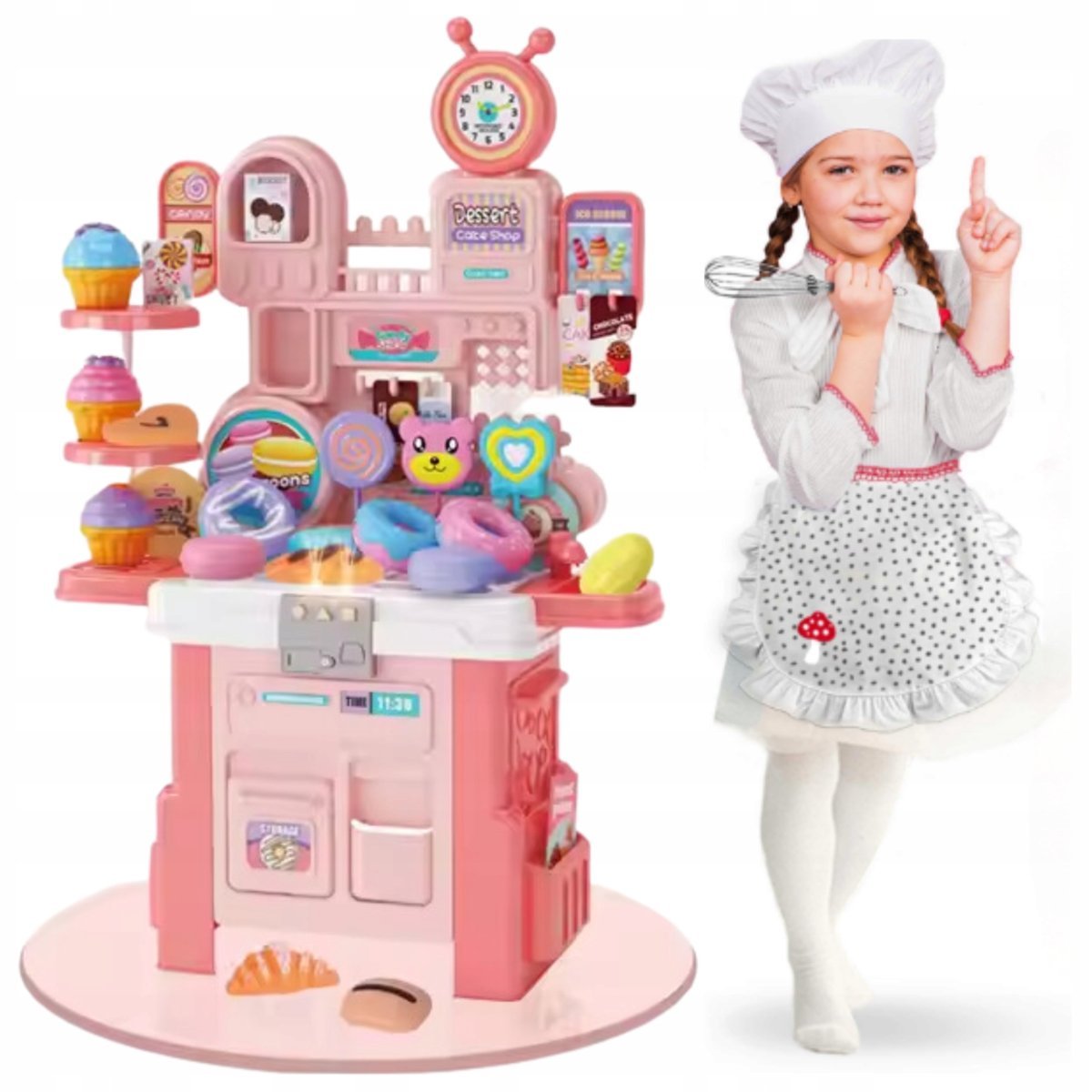 KUCHNIA DLA DZIECI KAWIARENKA ZABAWKOWA KUCHNIA DO ZABAWY EDUKACYJNA 43EL