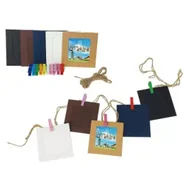 Ramki na zdjęcia - Ramka na zdjęcia ze sznurkiem i klamerką 10szt - miniaturka - grafika 1