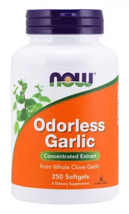 Now Foods Foods FOODS Garlic Odorless (Czosnek bezzapachowy) 250 kaps. NW2244 - Witaminy i minerały - miniaturka - grafika 1