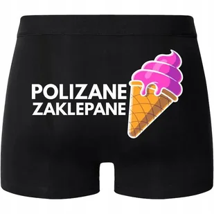Bokserki Męskie POLIZANE ZAKLEPANE Zabawny Prezent Na Walentynki Rozm XXL - Majtki damskie - miniaturka - grafika 1