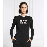 Bluzki damskie - EA7 Bluzka | Regular Fit - miniaturka - grafika 1