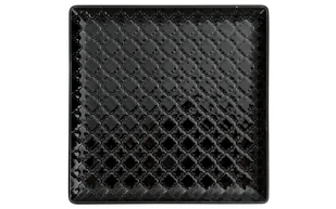 Lubiana Talerz płytki kwadratowy 17cm Marrakesz czarny 300696 - Talerze - miniaturka - grafika 1