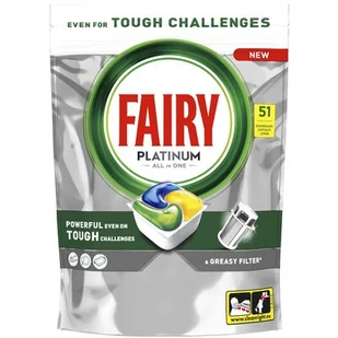 Kapsułki do zmywarki FAIRY Platinum All in One Lemon - 51 szt. - Akcesoria i części do zmywarek - miniaturka - grafika 1