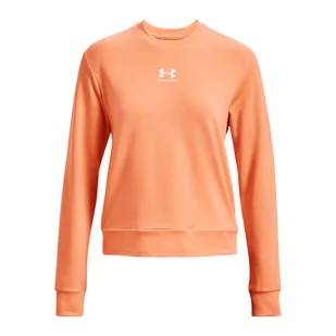 Damska Bluza UNDER ARMOUR RIVAL TERRY CREW 1369856-868 – Pomarańczowy - Bluzy damskie - miniaturka - grafika 1