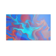 Deski do krojenia - Szklana deska do krojenia HOMEPRINT Błękitno pomarańczowe tło 60x52 cm - miniaturka - grafika 1