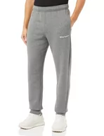 Spodenki męskie - Champion Legacy Authentic Pants-Script Logo Powerblend Fleece Rib Cuff męskie spodnie dresowe, Nuovo Graphito Melange Scuro, XL - miniaturka - grafika 1