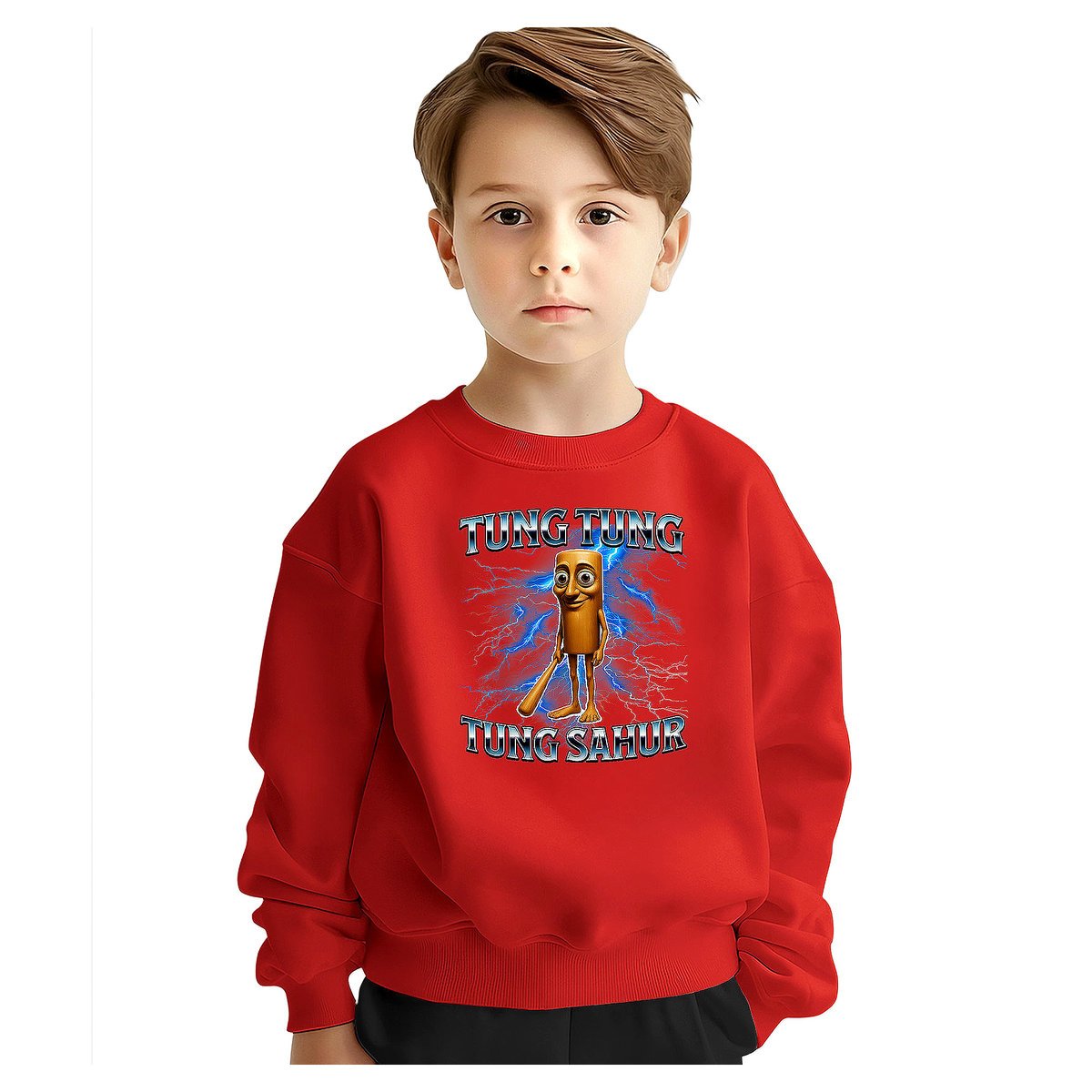 BLUZA DZIECIĘCA ITALIAN BRAINROT TUNG SAHUR 122-128 DLA CHŁOPCA DZIEWCZYNKI