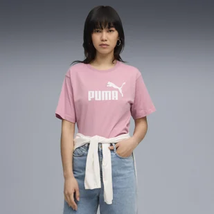 Damska luźna koszulka Essentials z logo No.1 PUMA Poised Pink - Koszulki sportowe damskie - miniaturka - grafika 1