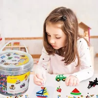 Prace ręczne dla dzieci - Koraliki Do Prasowania Iron Beads + Szablony 5000 Szt - miniaturka - grafika 1