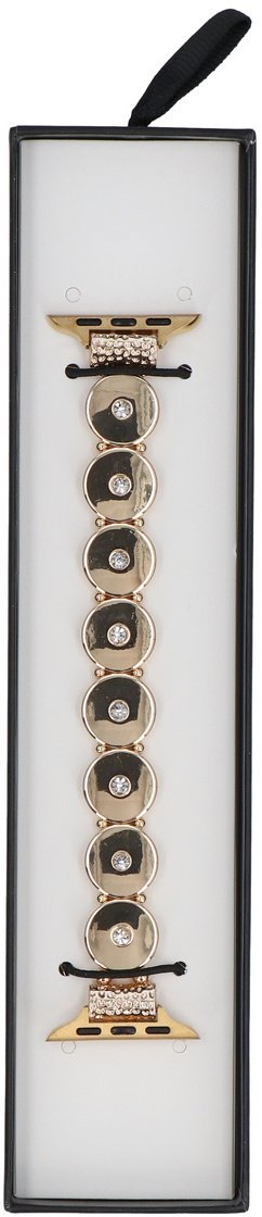 GlacierX Nowa bransoleta do smartwatcha GlacierX Gleam Suns Stretch Bracelet Zircony Gold do Apple Watch 38/40/41mm Złoty