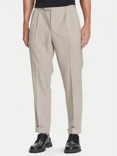 BOSS Spodnie materiałowe C-Perin-DPL 50545822 Beżowy Tapered Fit - Spodnie męskie - miniaturka - grafika 1
