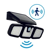 Lampy ogrodowe - Lampa solarna LUNA 1,5W czujnik ruchu LEDOWA 3 tryby pracy barwa zimna - miniaturka - grafika 1