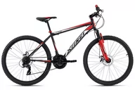 Rowery - KS Cycling, Rower górski, XTINCT 26", czarny, unisex - miniaturka - grafika 1