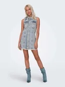 Sukienki - abiti donna only 15315088 kravitz light blue denim - miniaturka - grafika 1