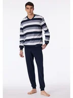 Piżamy męskie - Schiesser Piżama w kolorze granatowym - miniaturka - grafika 1