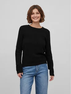 Vila Sweter Dalo 14082767 Czarny Regular Fit - Swetry damskie - miniaturka - grafika 1