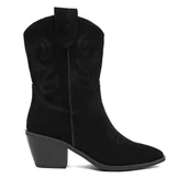 Botki damskie - Kowbojki Badura C-ANA-DX01381-12 Czarny - miniaturka - grafika 1