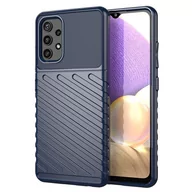 Etui i futerały do telefonów - Thunder Case elastyczne pancerne etui pokrowiec Samsung Galaxy A32 5G niebieski - miniaturka - grafika 1