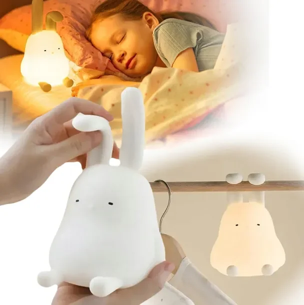Lampka nocna lampa LED zabawka dla dziecka dzieci królik króliczek