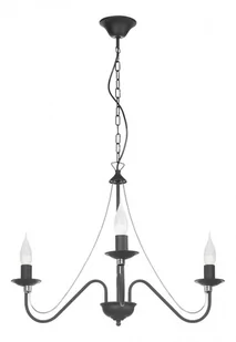 Lampa świecznik E230-Monix czarny - Lampy sufitowe - miniaturka - grafika 1