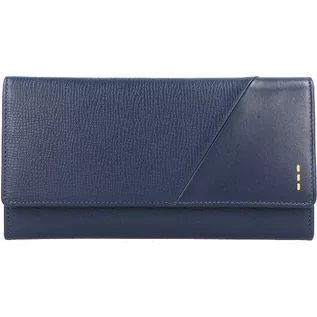 Portfele - Roncato Milano Portfel RFID skórzana 19 cm navy 41062323 - grafika 1