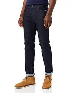camel active Męskie spodnie jeansowe Slim Fit Madison Stretch, Ciemnoniebieski (Raw Denim), 35W / 30L - Spodenki męskie - miniaturka - grafika 1