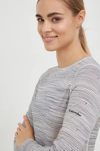 Icebreaker longsleeve funkcyjny Merino 200 Oasis kolor szary - Bielizna sportowa damska - miniaturka - grafika 1