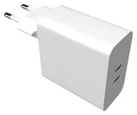 Ładowarki do telefonów - Fixed 2x USB-C, obsługa PD, 65W, biała - miniaturka - grafika 1