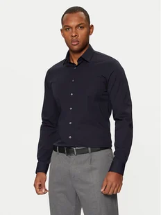 Calvin Klein Koszula K10K108229 Granatowy Slim Fit - Koszule męskie - miniaturka - grafika 1