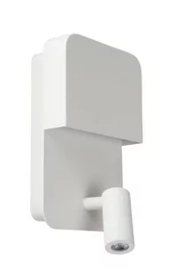 Lucide BOXER Biały kinkiet snake LED 5W z gniazdem USB 79200/08/31 79200/08/31 - Lampy ścienne - miniaturka - grafika 1
