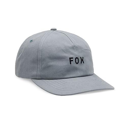 Fox Racing Męska czapka Strapback Curve Peak Cap ~ Wordmark szara